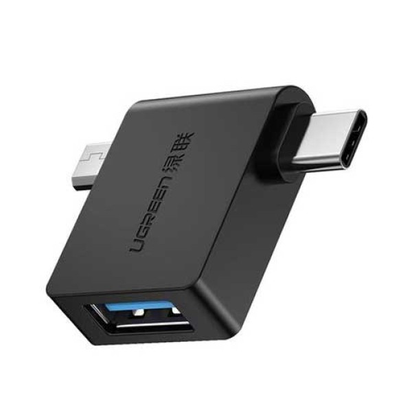 image of UGREEN 30453 2 in 1 USB C and USB A OTG Adapter with Spec and Price in BDT