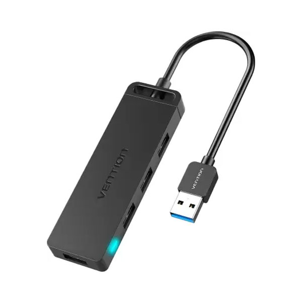 VENTION CHLBF 4-Port USB 3.0 Hub With Power Supply 1M Black 