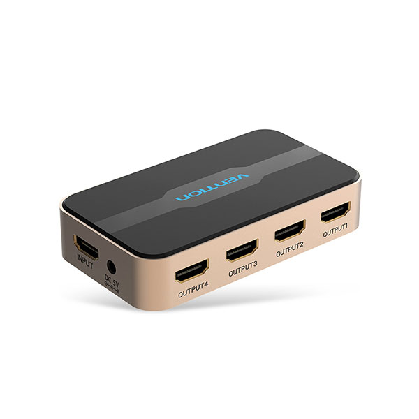image of Vention ACCG0 1 In 4 Out HDMI Splitter with Spec and Price in BDT