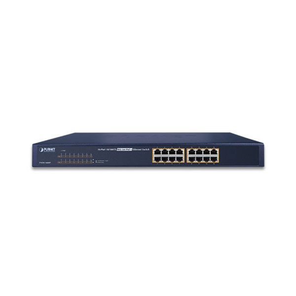 image of Planet FNSW-1600P 16-Port 10/100TX 802.3at PoE Ethernet Switch with Spec and Price in BDT