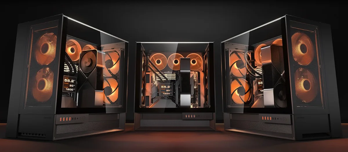 Cougar OmnyX RGB Mid Tower Gaming Casing - Black Price in Bangladesh