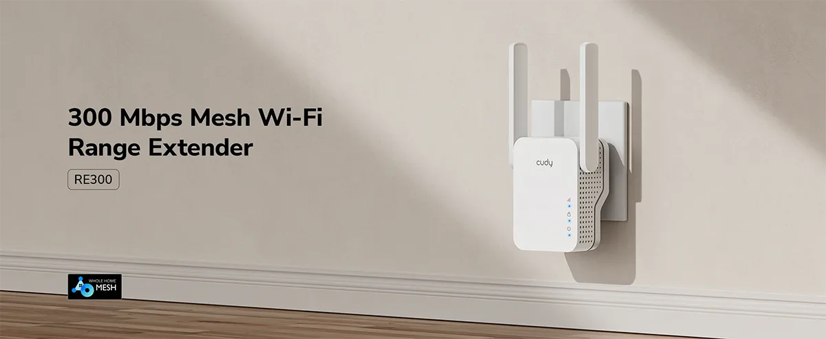 CUDY RE300 N300 Single Band Mesh Wi-Fi Range Extender Price in Bangladesh