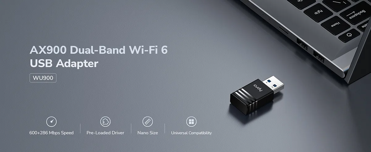 CUDY WU900 900Mbps Wi-Fi 6 Dual Band USB Adapter Price in Bangladesh