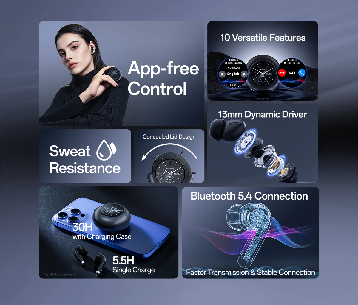 Weofly LifeFits Earbuds with Smart TouchScreen Price in Bangladesh