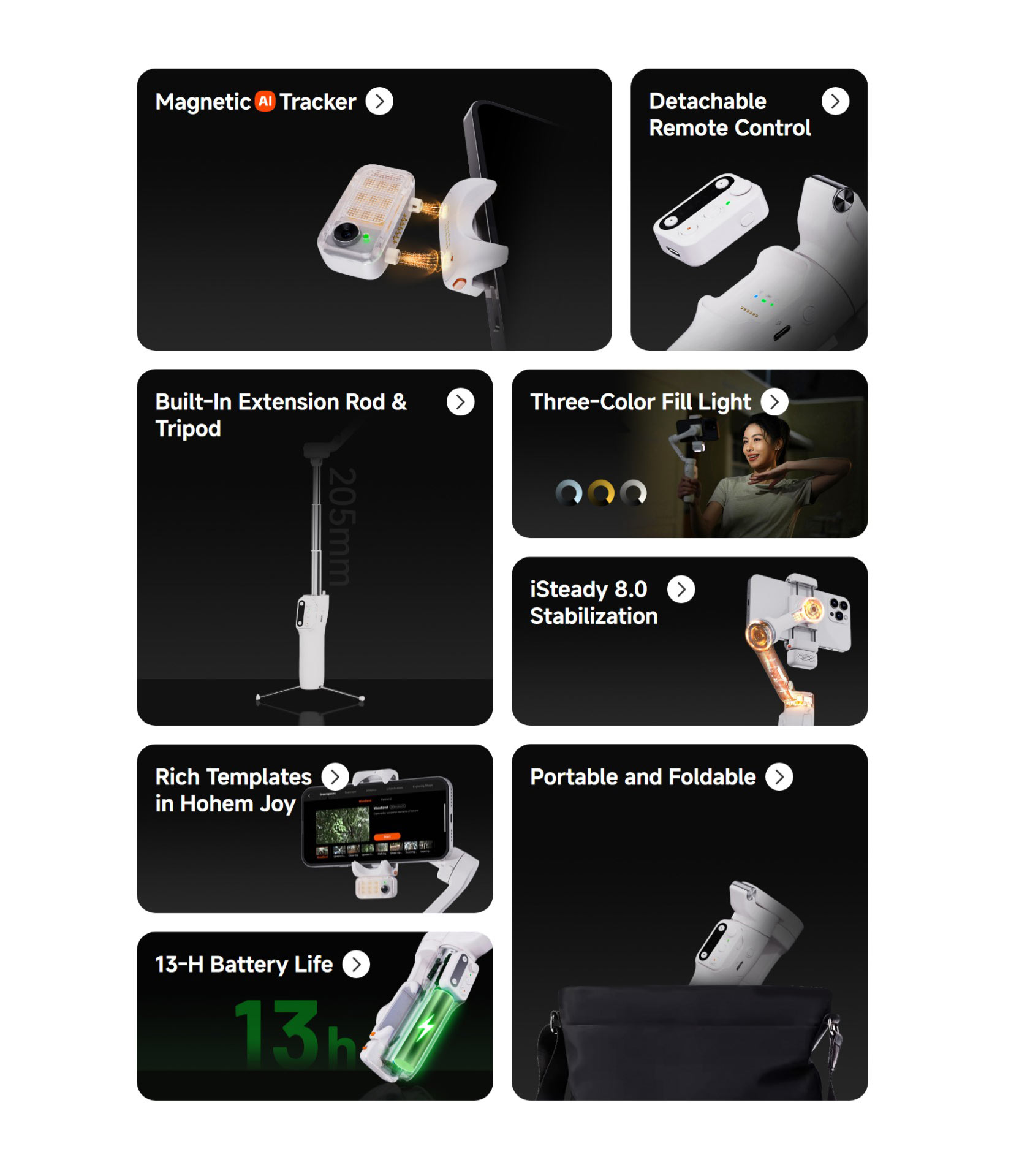 Hohem iSteady V3 Foldable AI Gimbal Stabilizer Price in Bangladesh