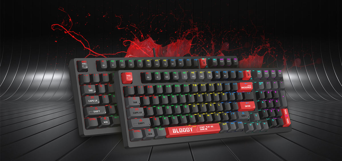 A4tech Bloody S98 BLMS Red Plus Switch RGB Mechanical Gaming Keyboard Price in Bangladesh