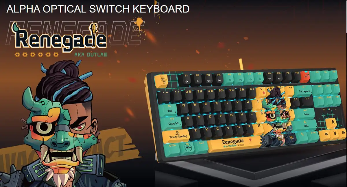 A4Tech Bloody AT87 Renegade RGB USB Mechanical Gaming Keyboard Price in Bangladesh