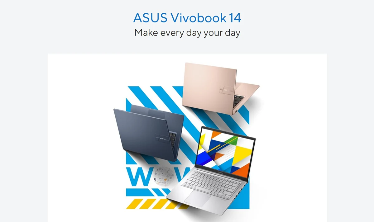 ASUS Vivobook 14 X1404VA-EB262W Intel Core 5 120U 8GB RAM 512GB SSD 14" FHD Display Laptop
