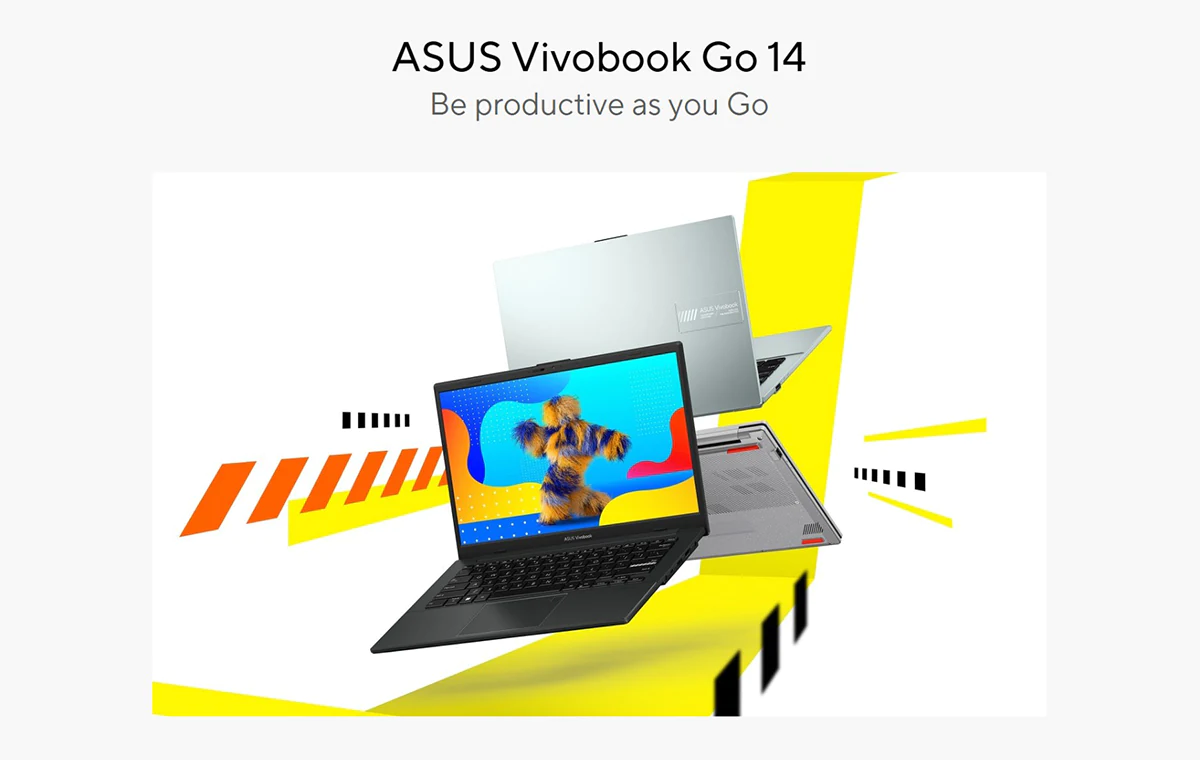 ASUS Vivobook Go 14 L1404FA-EB595W AMD Ryzen 5 7520U 16GB RAM 512GB SSD 14" FHD Display Laptop