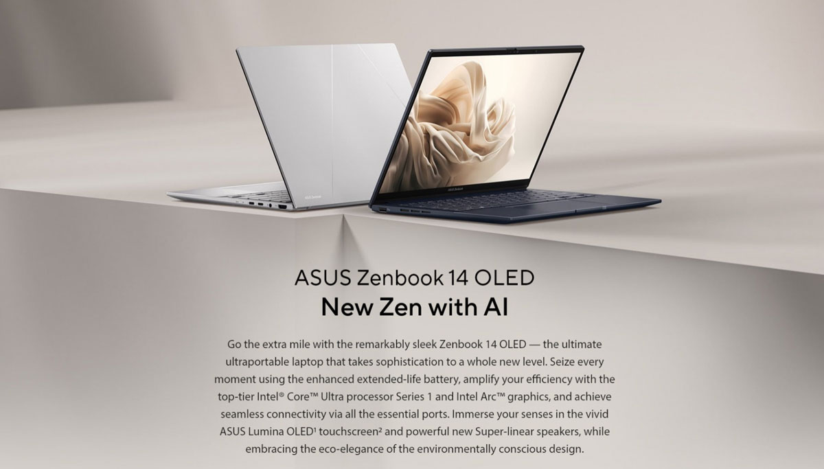 ASUS Zenbook 14 OLED UX3405MA-QD424 Core Ultra 7 Laptop Price in Bangladesh