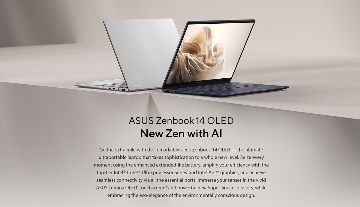 ASUS Zenbook 14 OLED UX3405MA-QD652 Core Ultra 7 Laptop Price in Bangladesh
