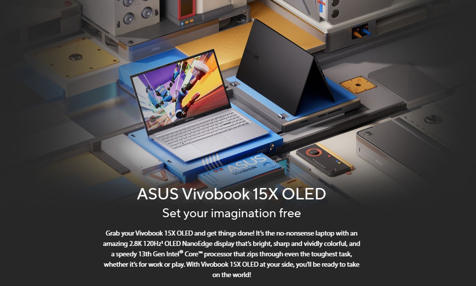 ASUS Vivobook 15X OLED K3504VA-MA533W 13th Gen Core i5 16GB RAM 512GB SSD 15.6" OLED Laptop Price in Bangladesh