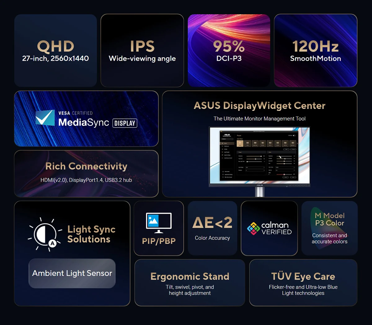 ASUS ProArt Display PA278QV Gen2 (PA278QGV) 27-inch QHD IPS Professional Monitor Price in BD