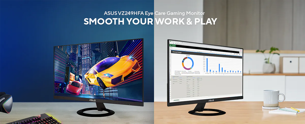 ASUS VZ249HFA 24-inch Full HD 100Hz 1ms IPS Eye Care Monitor Price in BD