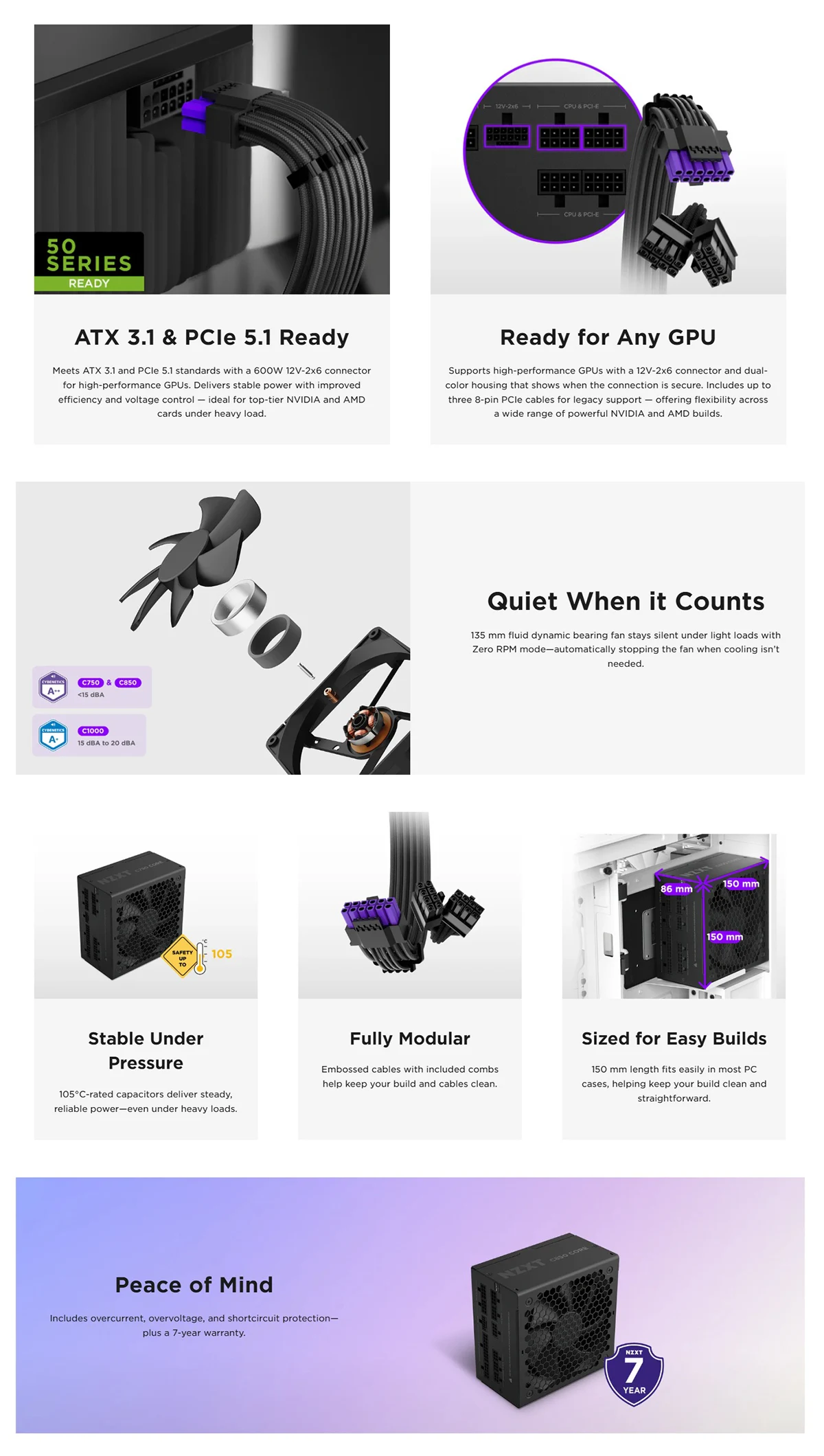 NZXT C1000 Gold Core 1000 Watt 80 PLUS Gold Fully Modular ATX 3.1 Power Supply Price in BD NZXT C1000 Gold Core 1000 Watt 80 PLUS Gold Fully Modular ATX 3.1 Power Supply Price in BD