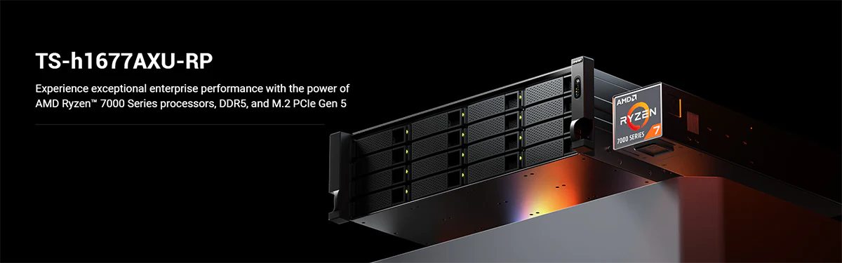 QNAP TS-h1677AXU-RP-R7-32G 3U 16 Bay Rackmount NAS Storage Price in BD