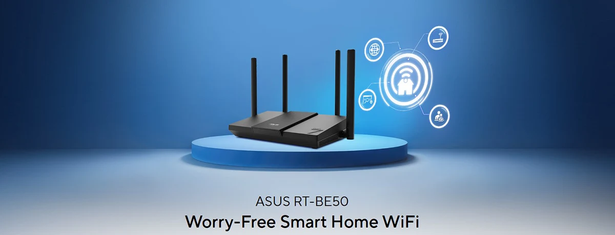 ASUS RT-BE50 Dual Band WiFi 7 Smart AiMesh Extendable Router Price in Bangladesh ASUS RT-BE50 Dual Band WiFi 7 Smart AiMesh Extendable Router Price in Bangladesh