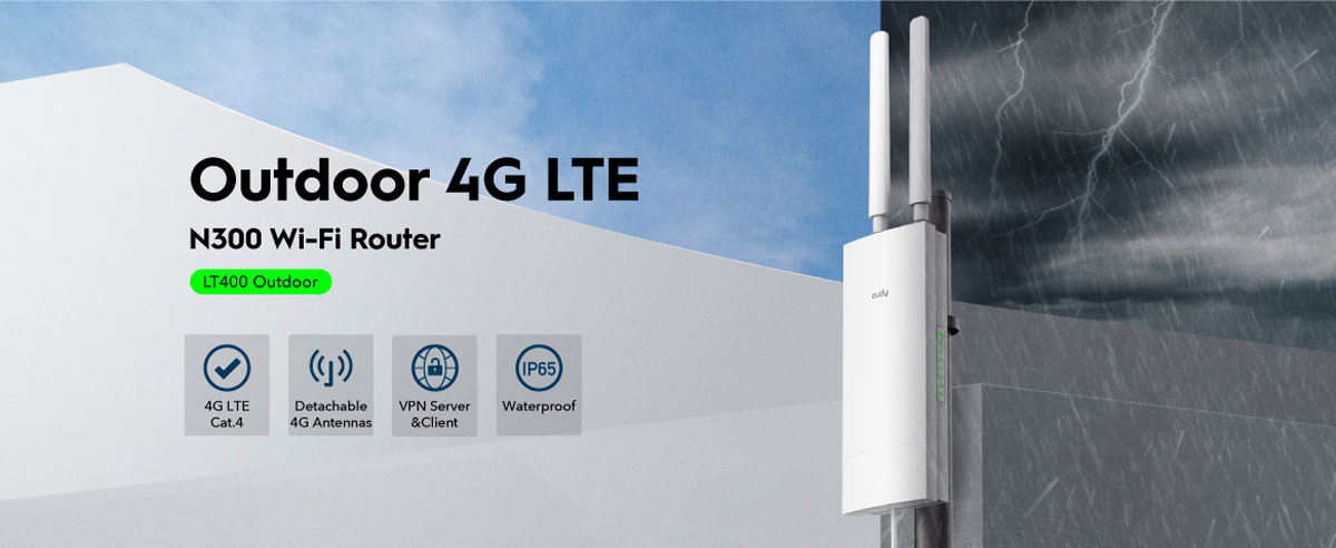 Cudy LT400 Outdoor 4G Cat4 N300 Wi-Fi Outdoor Router Price in Bangladesh