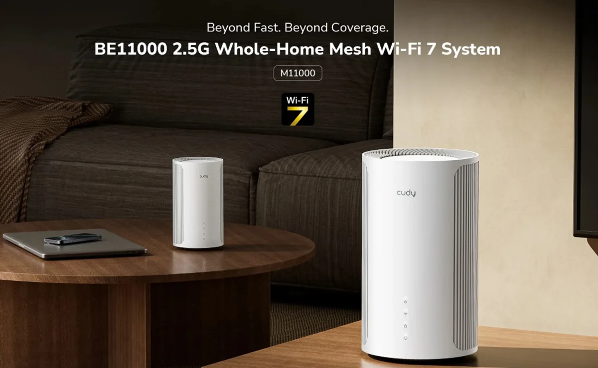 CUDY M11000-(2Pack)-BE11000 2.5G Tri-Band Mesh Wi-Fi 7 System Price in Bangladesh