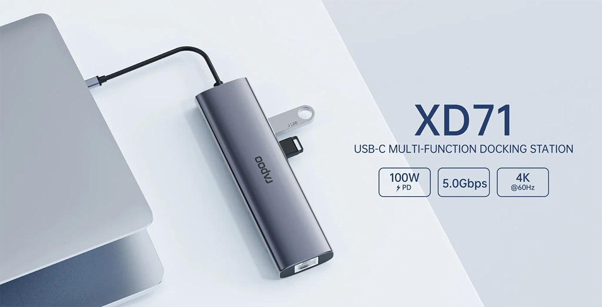 Rapoo XD71 USB-C Multi-function Docking Station Price in Bangladesh Rapoo XD71 USB-C Multi-function Docking Station Price in Bangladesh