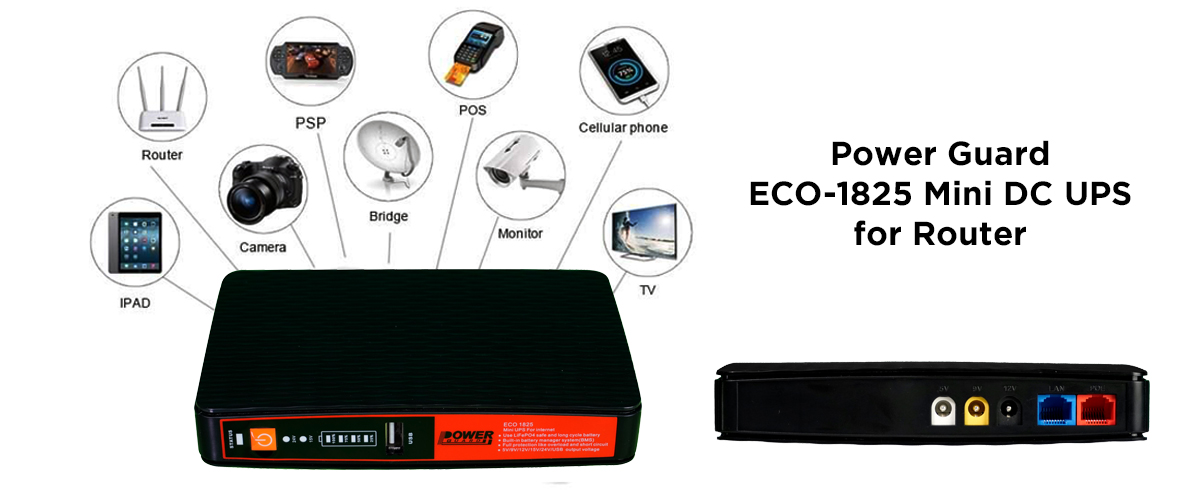 Power Guard ECO-1825 Mini DC UPS for Router Price in Bangladesh