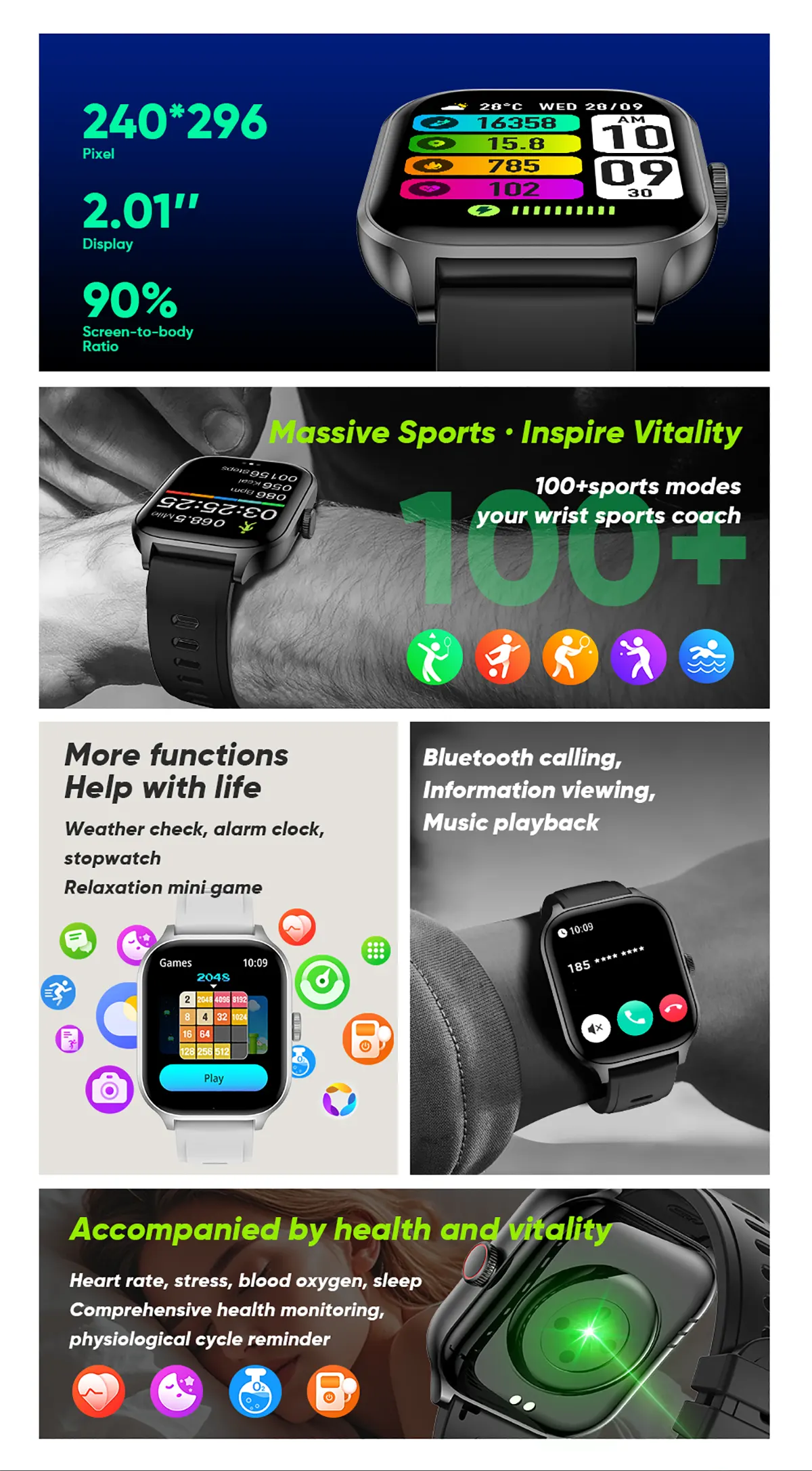 Blisbond Pulse Outdoor Sports Bluetooth Calling Smartwatch Blisbond Pulse Outdoor Sports Bluetooth Calling Smartwatch