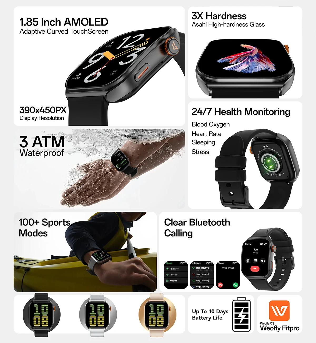 Weofly Edge 2 Outdoor Sports & Fitness Smartwatch Price in BD Weofly Edge 2 Outdoor Sports & Fitness Smartwatch Price in BD