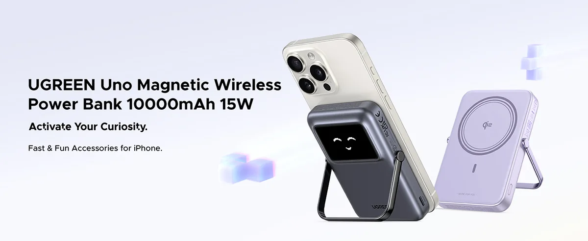 UGREEN PB764 (45329) 20W Uno Magnetic Wireless Power Bank Price in Bangladesh