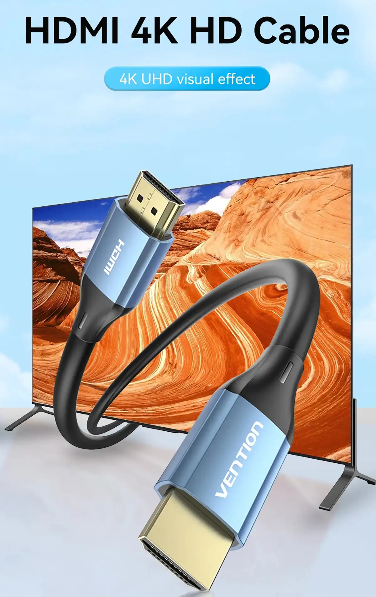 Vention ALHSH HDMI Male to Male 4K HD Cable - 2M Price in Bangladesh